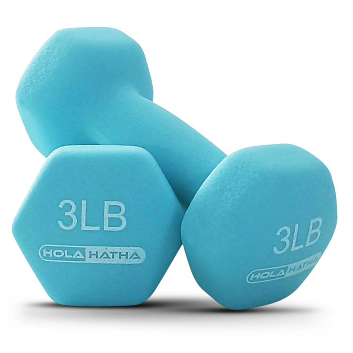 Neoprene Dumbbell Free Weight Set - with Rack - 6 Piece, 2-5 Lb, Red/Blue