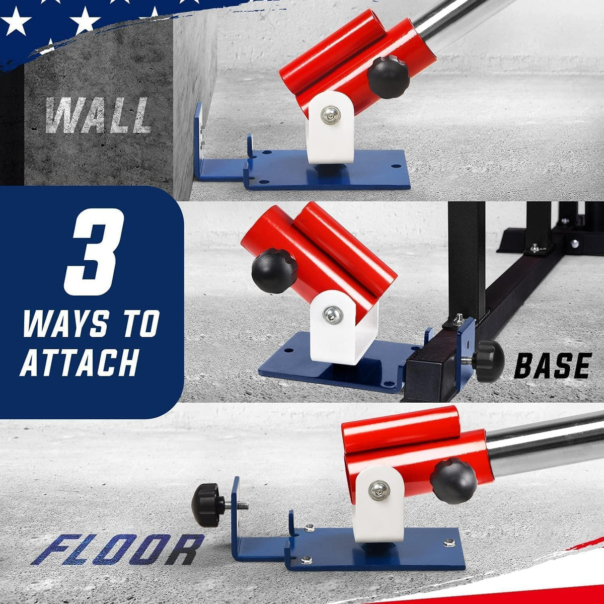 Yes4All Exercise Machine Adjustable T Bar Row Attachment, D Row Handle/Landmine Handle Attachment with Textured Rubber Handles
